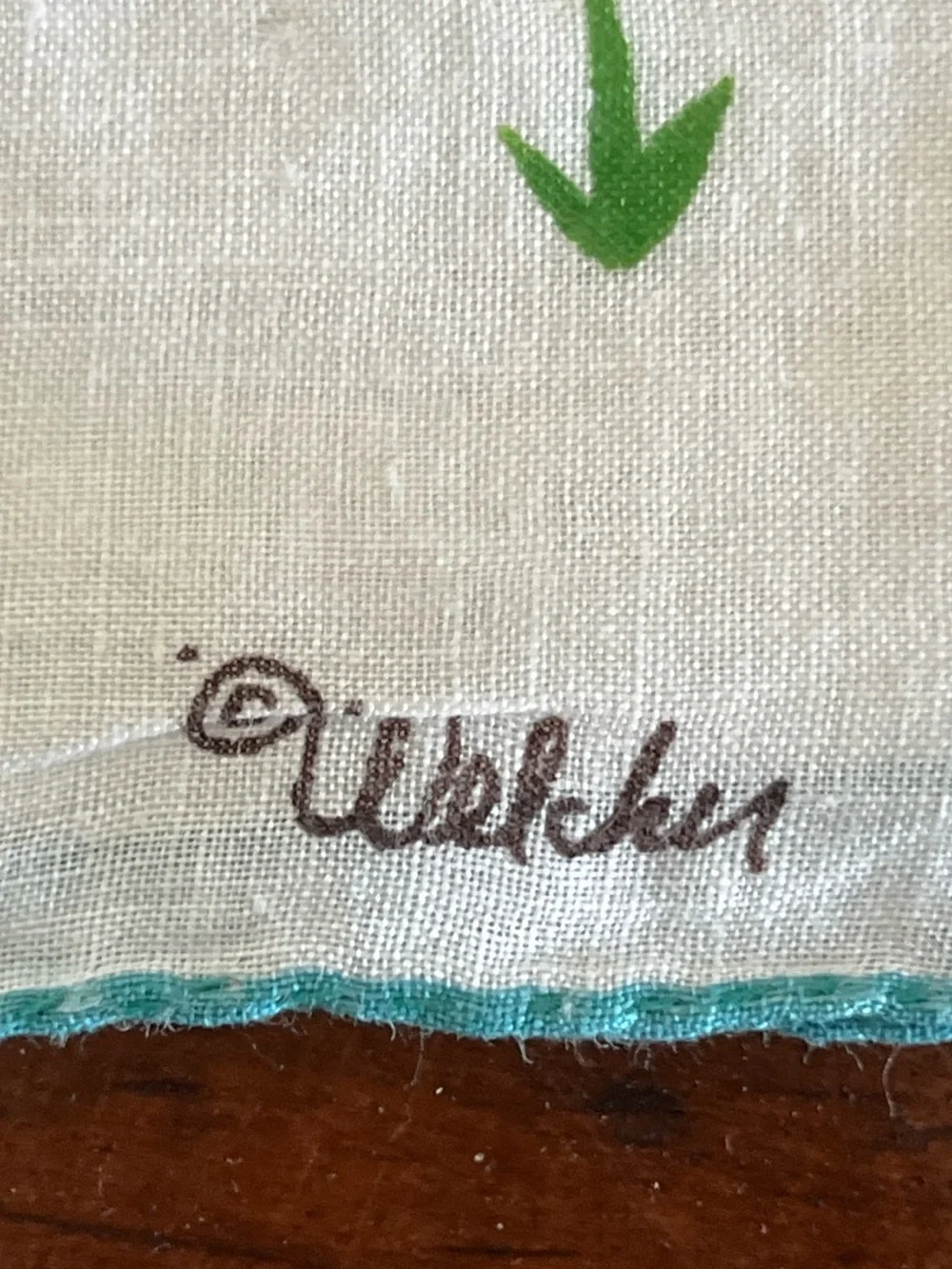RARE Vintage Get Well Quick! Printed Handkerchief with Colorful Cats by Welcher